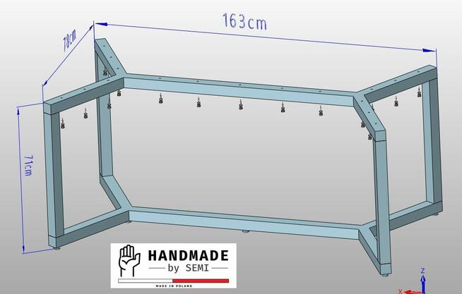 Noga do stołu podstawa stelaż solidny do blatu stół jadalni