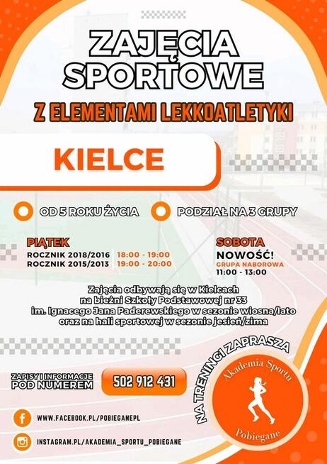 Zajęcia sportowe z elementami lekkoatletyki