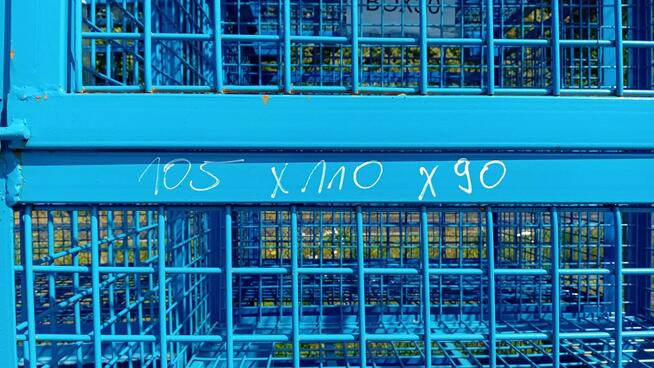 GITTERBOX KOSZ metalowy Siatkowy magazynowy 105x110x90