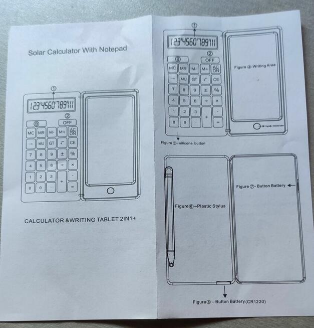 Nowy składany kalkulator 2w1