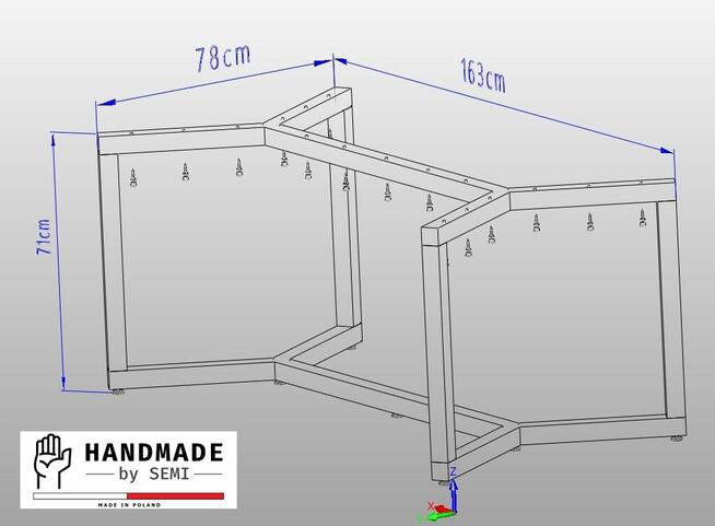 Noga do stołu podstawa stelaż solidny do blatu stół jadalni
