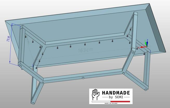 Noga do stołu podstawa stelaż solidny do blatu stół jadalni