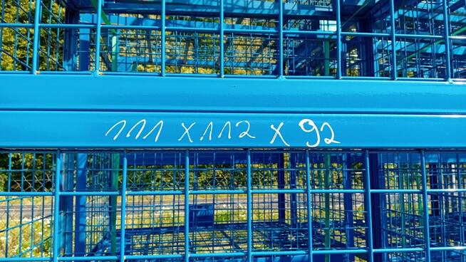 GITTERBOX KOSZ metalowy Siatkowy magazynowy 111x112x92