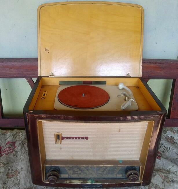 Lampowy Philips radio gramofon
