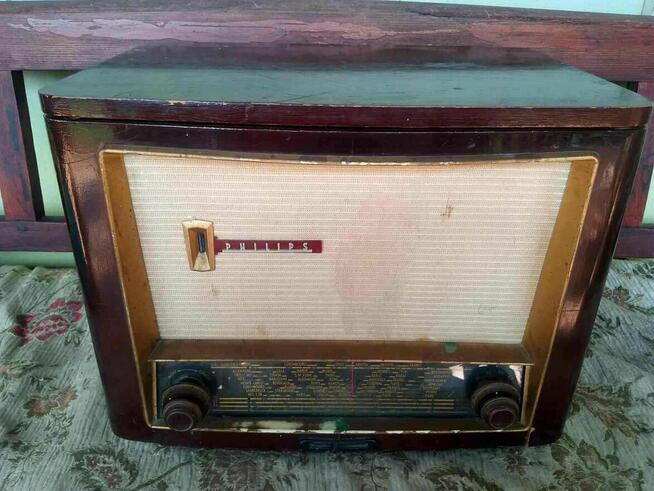 Lampowy Philips radio gramofon