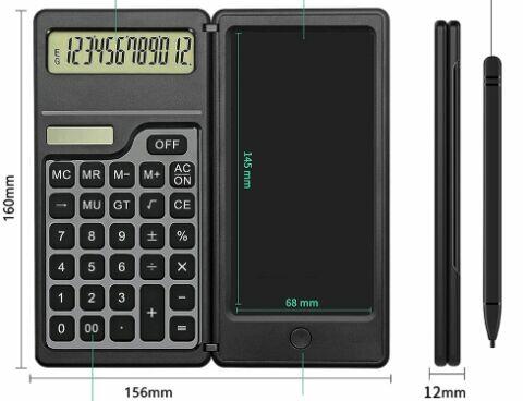 Nowy składany kalkulator 2w1