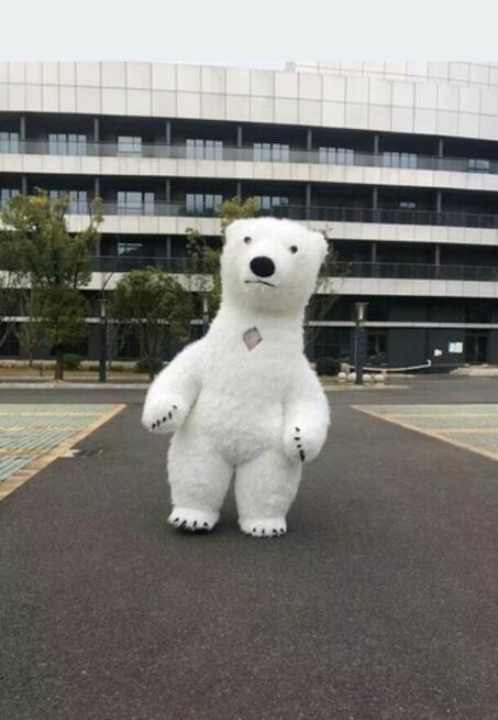 Kostium białego misia