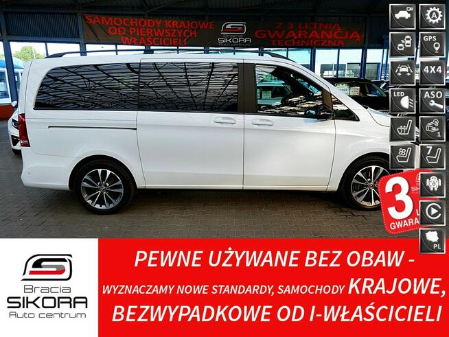 Mercedes V 300 DŁUGI 239KM AIRMATIC 4Matic 7OS. Gwar. FABRYCZNA Kraj 1wł Bezwyp F23%