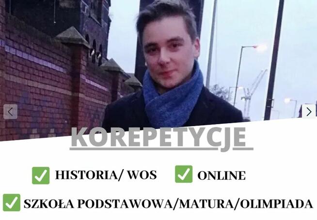 Korepetycje - Historia, WOS - online matura/ olimpiada