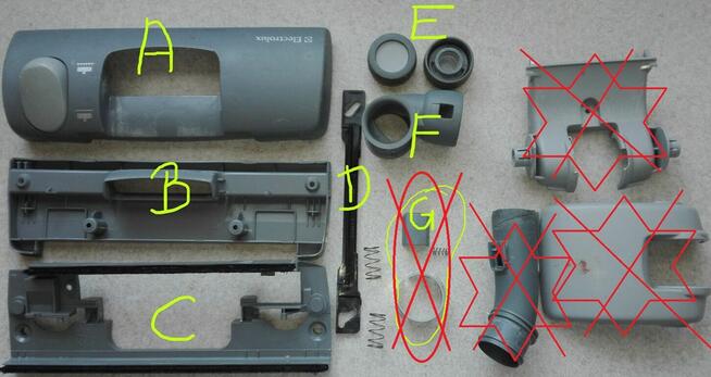 Odkurzacz Electrolux Ultrasilencer Z3378-NA CZĘŚCI!