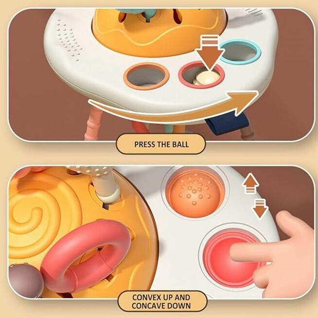 WOOPIE BABY Zabawka Sensoryczna Montessori Gryzak Grzechotka