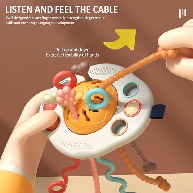 WOOPIE BABY Zabawka Sensoryczna Montessori Gryzak Grzechotka