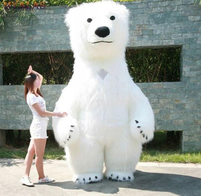 Kostium białego misia