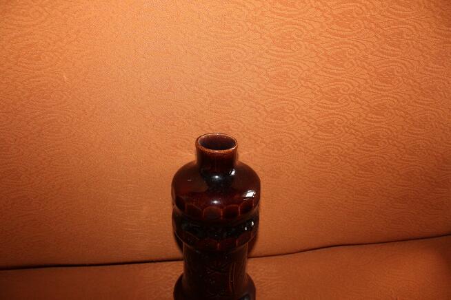 Stara kamionkowa butelka po winie piwie