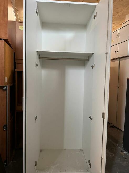 Szafa biała ubraniowa wysoka 80x228 cm szafy komody do biur