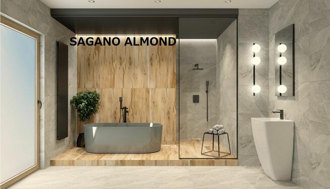 gres 60/120 sagano almond noce rekt.matowy-satynowy gat. pri