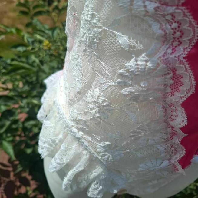 Seksowne body różowe z koronką – rozmiar M, nowe