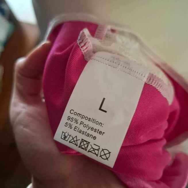 Seksowne body różowe z koronką – rozmiar M, nowe