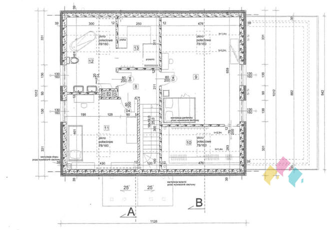 Gutkowo, dom w stanie surowym otwartym, garaż