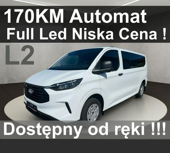 Ford Transit Custom A8 170KM Full Led Drzwi LeweKamera Czujniki Dostępny od ręki !! 2177zł