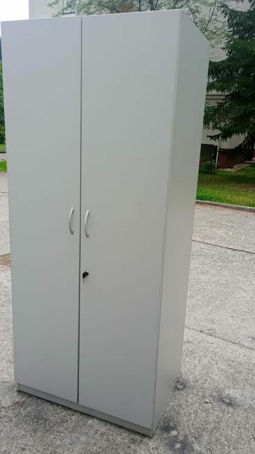 Szafa ubraniowa szara szafy komody ubraniowe biurowe do biur