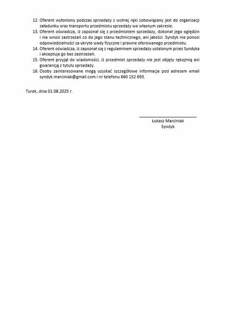 Syndyk sprzeda naczepę ciężarową WIELTON, NW38A, 2009 r.