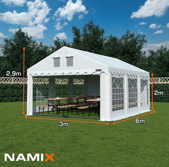 Namiot ROYAL 3x6 ogrodowy imprezowy garaż wzmocniony PVC 560