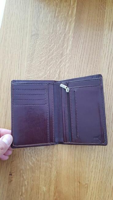 Portfel skórzany męski brązowy etui męskie Wilmar P1/6