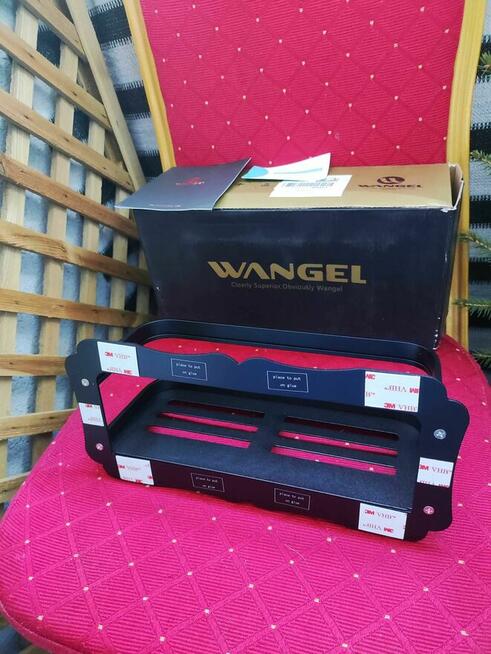 Półka Łazienkowa Prysznicowa Koszyk Loft czarna Regał ścienn