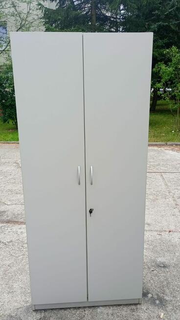 Szafa ubraniowa szara szafy komody ubraniowe biurowe do biur