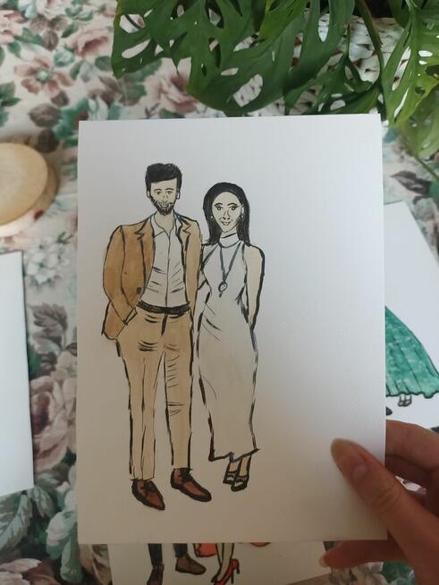 Atrakcje weselne malowanie portretów na żywo