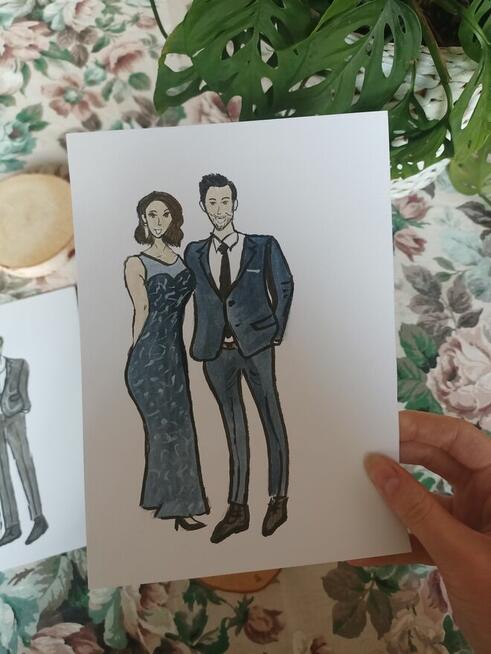 Atrakcje weselne malowanie portretów na żywo