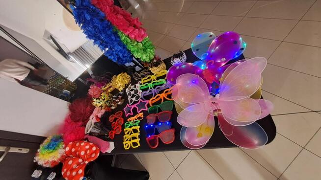 Foto-budka360, ciężki dym, wiatraki iskier fontanna iskier