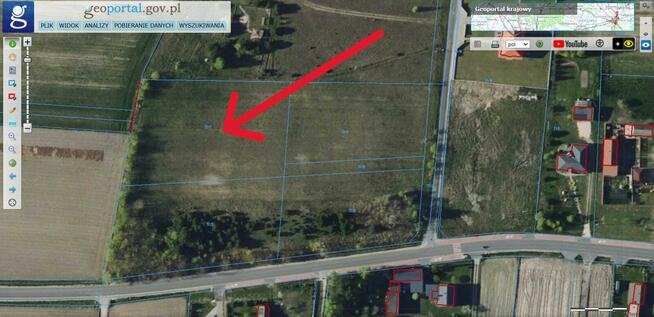 Postękalice - działka 4500m.kw.