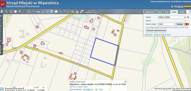 Sprzedam działki budowlane Kębło 25ar-1,5ha