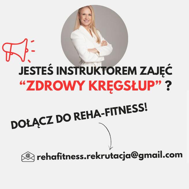 Poszukiwany INSTRUKTOR ZAJĘĆ ZDROWY KRĘGOSŁUP