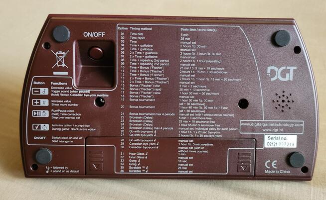 Zegar szachowy DGT 2010