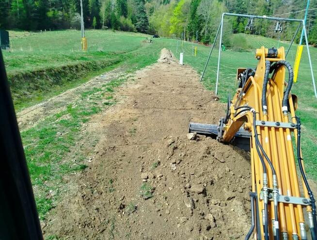 Prace ziemne, usługi koparką