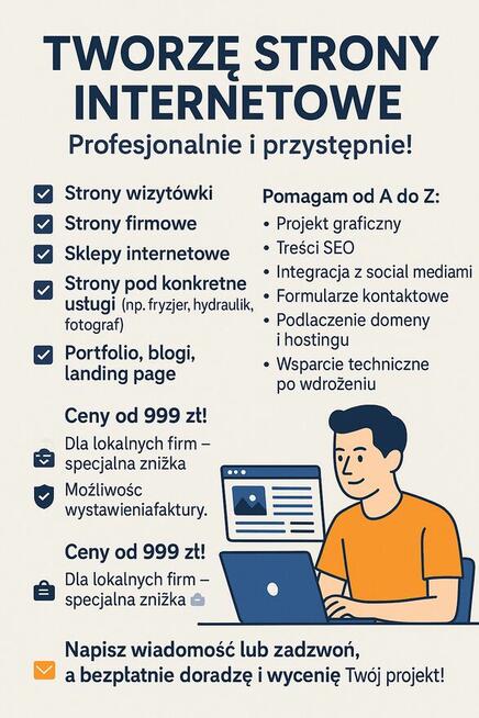 Strony Internetowe dla Firm za 500 zł