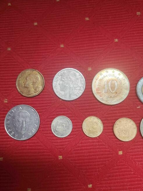 Stare Monety Frank Francuski Frank Centym Kopiejka Korona