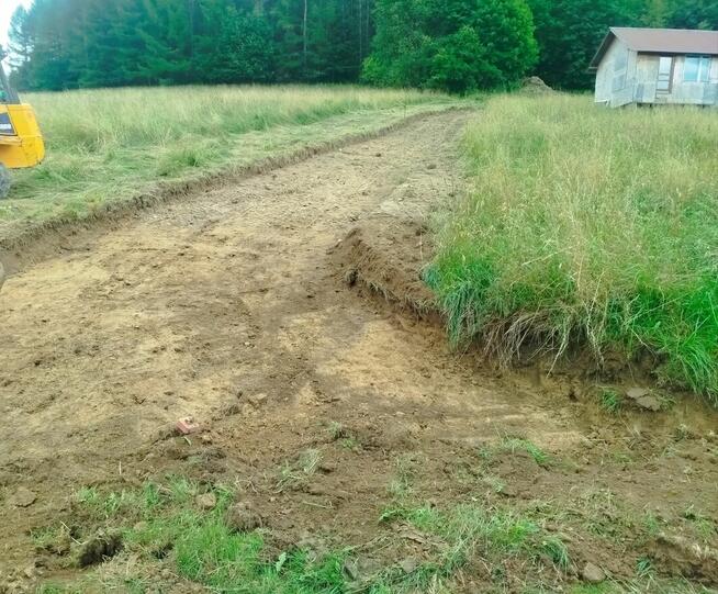 Prace ziemne, usługi koparką