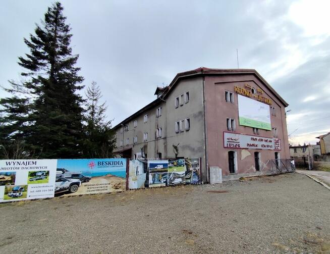 USTROŃ centrum Zabudowana działka 0,5ha + budynki 2650m2