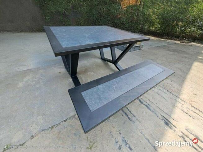 STELAŻ STOŁU Z ŁAWKAMI