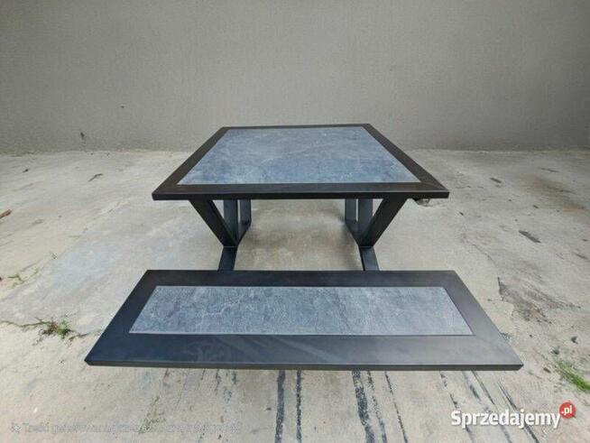 STELAŻ STOŁU Z ŁAWKAMI