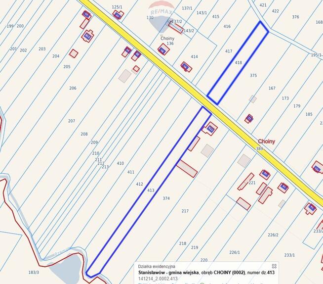 Ziemia rolna z możliwością zabudowy Choiny