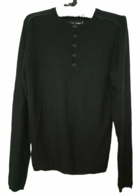 Zadig & Voltaire czarny wełniany sweter z kaszmirem wysyłka0