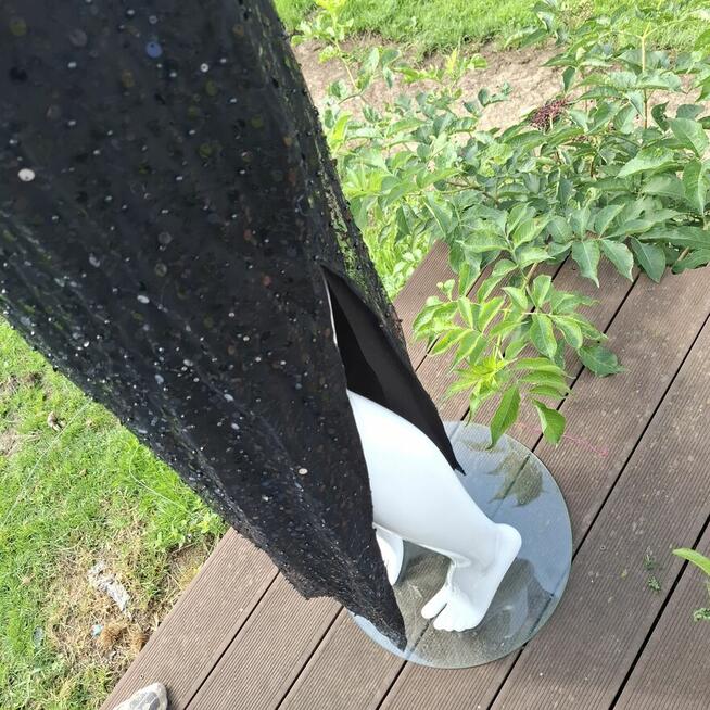 Czarna cekinowa maxi sukienka Boohoo r.