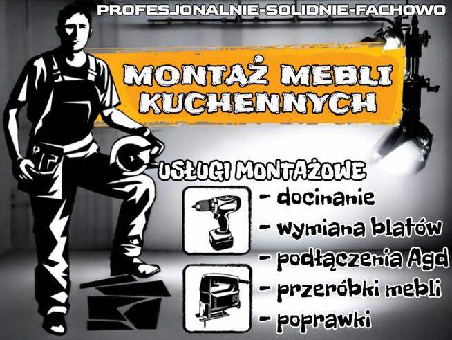 Skręcanie Montaż mebli kuchennych IKEA⫻CASTORAMA⫻LEROY⫻OBI…