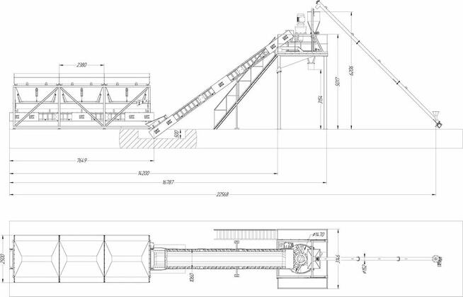 Mobilny węzeł betoniarski, Wytwórnia Betonu GP Start-30