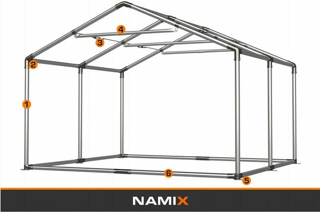 Namiot ROYAL 4x4 magazynowy handlowy garaż wzmocniony PVC 56
